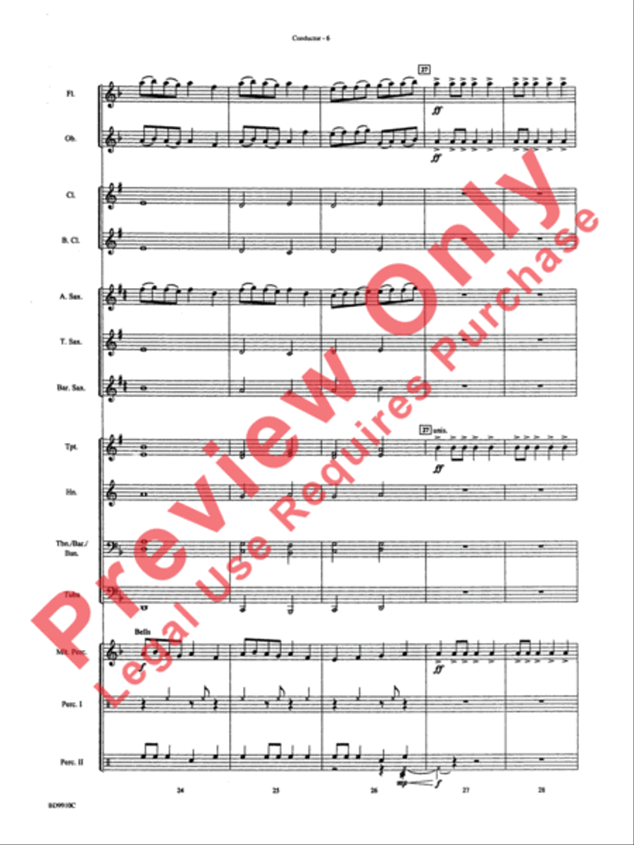 Voodoo Dance Concert Band scores gallery preview page 9