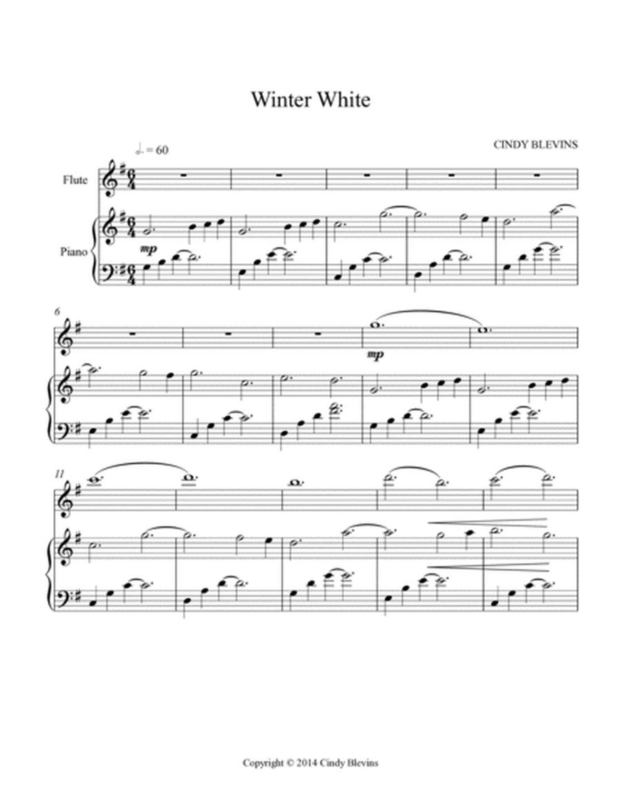 Winter White, for Piano and Flute image number null