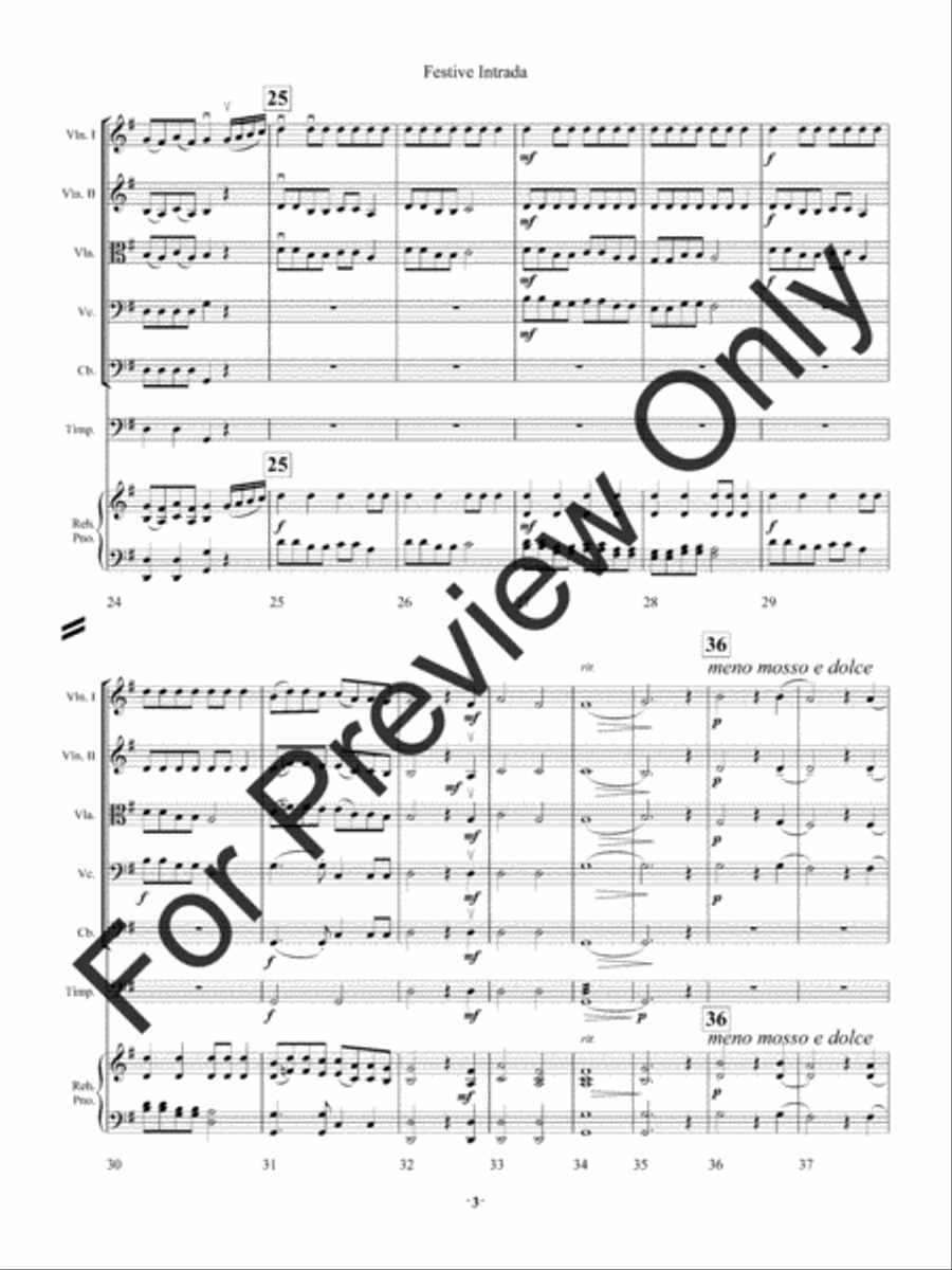 Festive Intrada String Orchestra scores gallery preview page 6