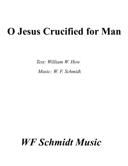 O Jesus Crucified for Man image number null