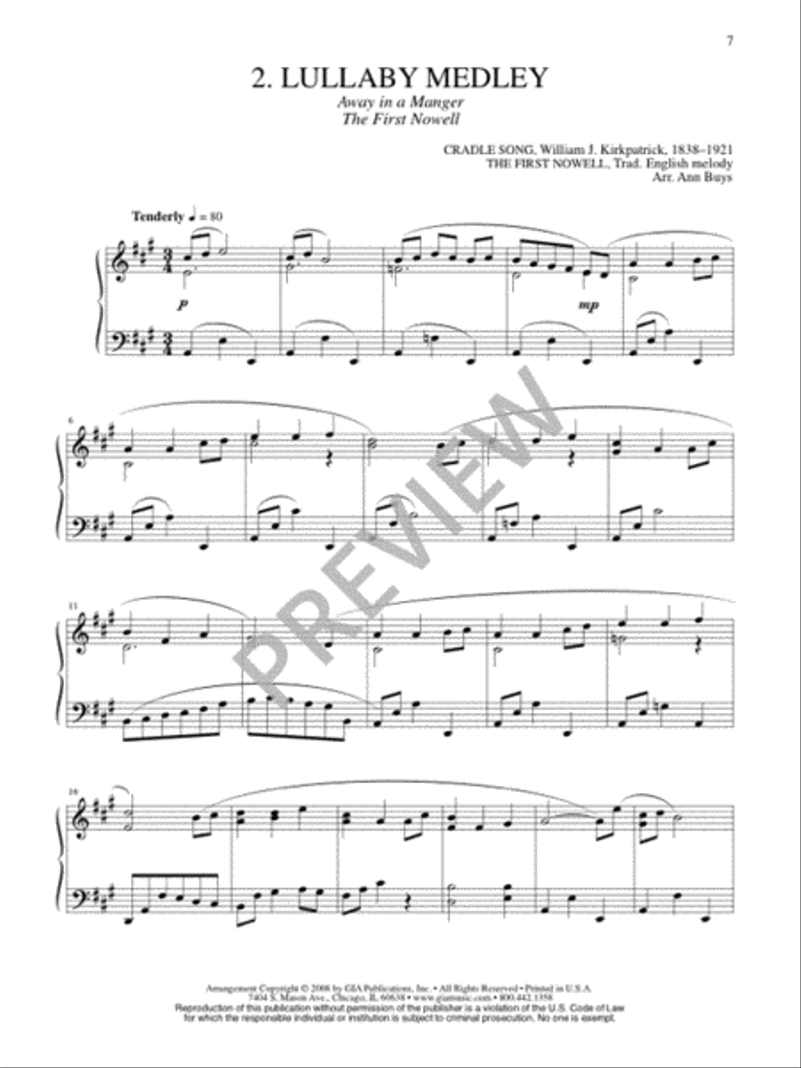 Christmas Medleys at the Piano Piano Solo scores gallery preview page 9