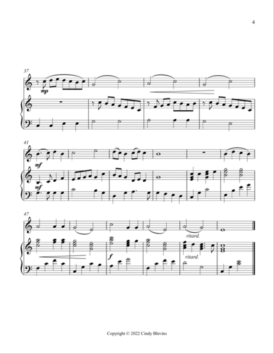 Holy, Holy, Holy! Lord God Almighty, for Harp and Tin Whistle (D) Harp scores gallery preview page 5