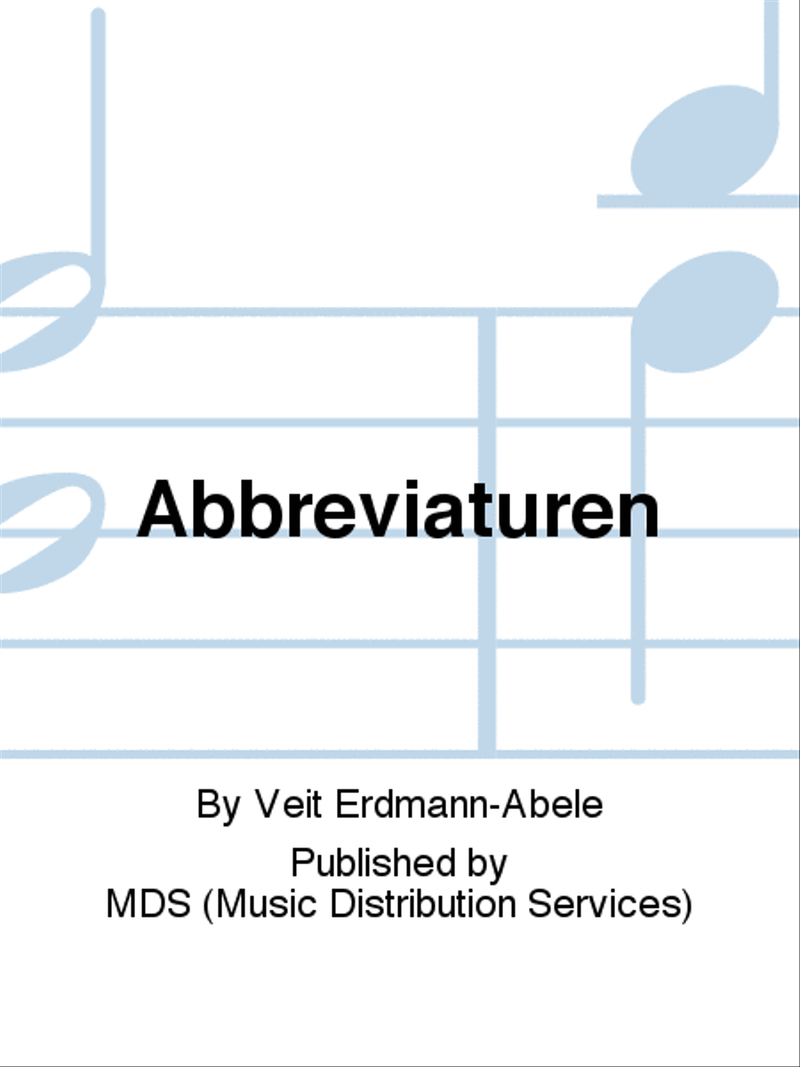 Abbreviaturen Abbreviaturen Alto Recorder scores gallery preview page 1