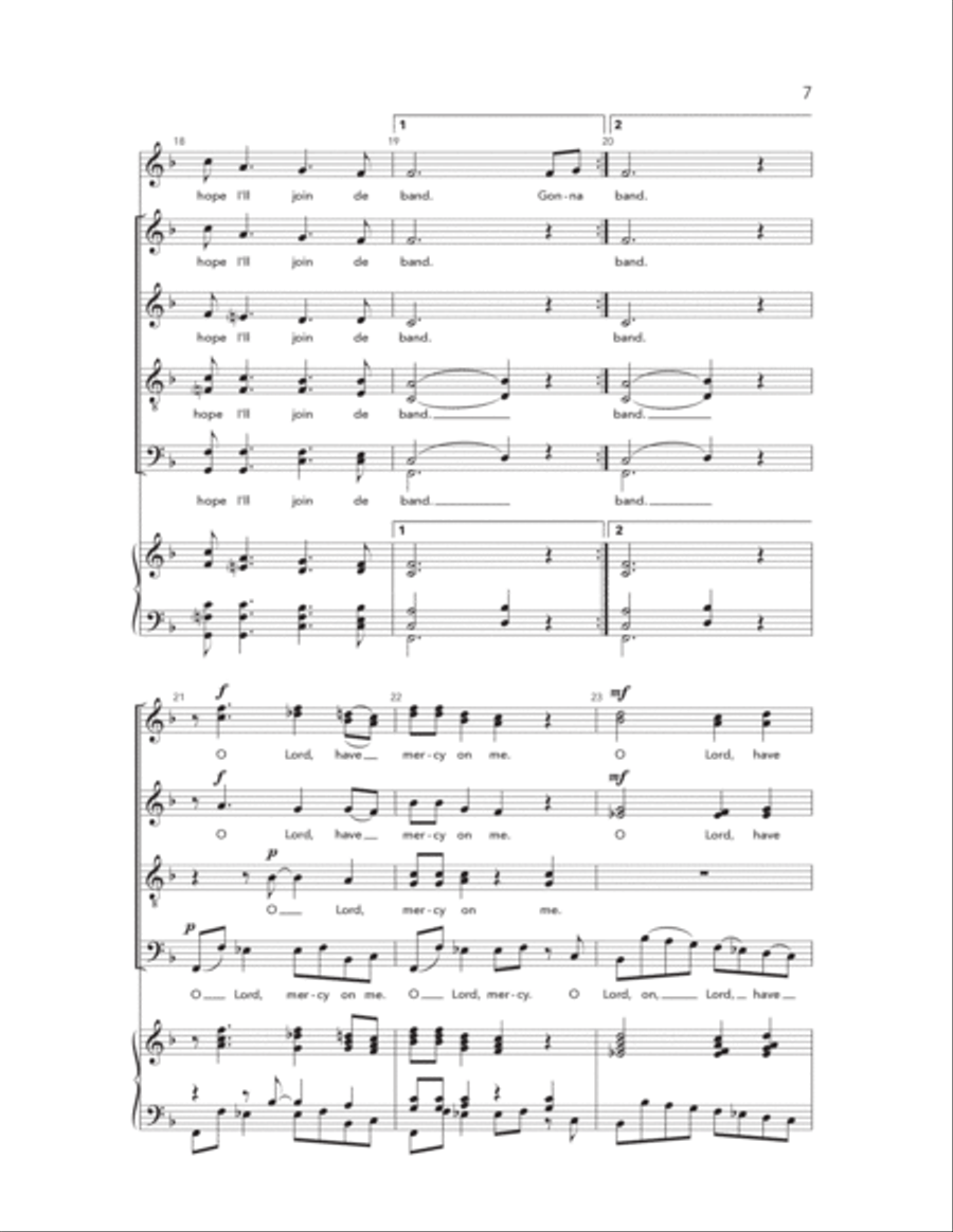 Gonna Ride Up In De Chariot Divisi scores gallery preview page 4