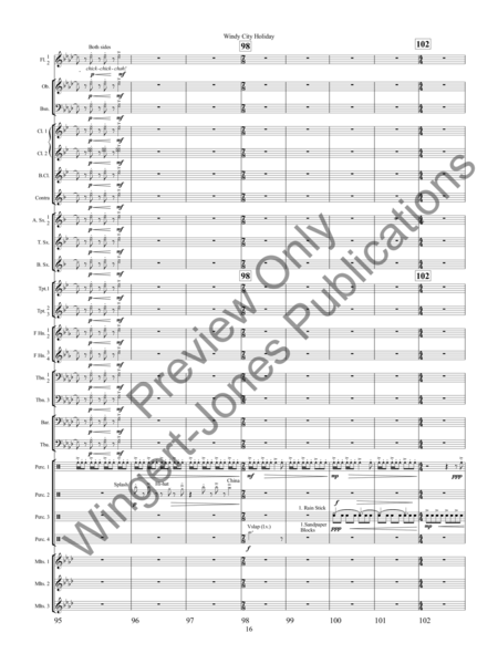Windy City Holiday - Full Score image number null