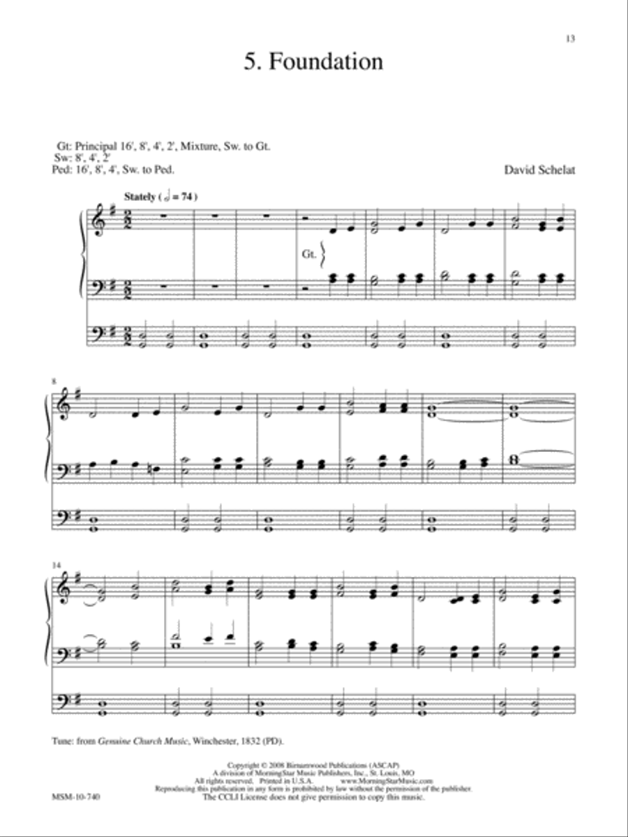 Five Postludes on American Hymntunes Organ scores gallery preview page 7