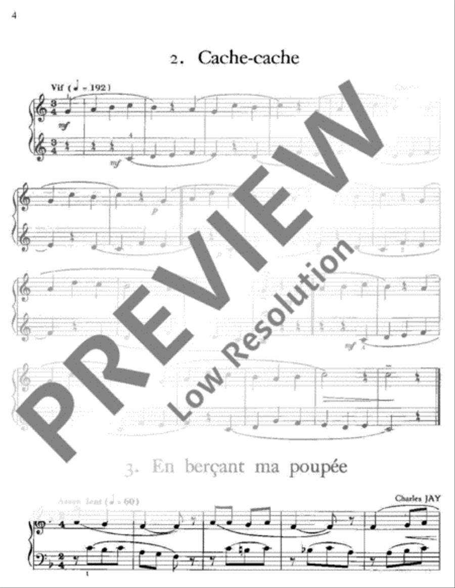 Plaisirs du Piano Piano Solo scores gallery preview page 5