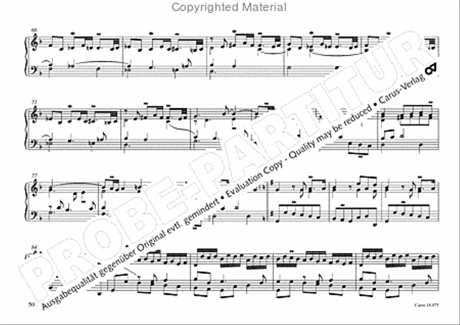 Freiburger Orgelbuch: Stammteil Organ Solo scores gallery preview page 51