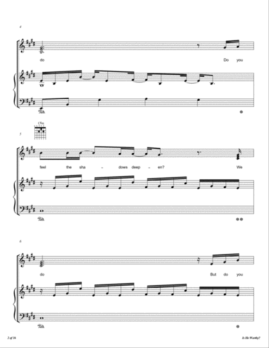 Is He Worthy? Voice scores gallery preview page 3