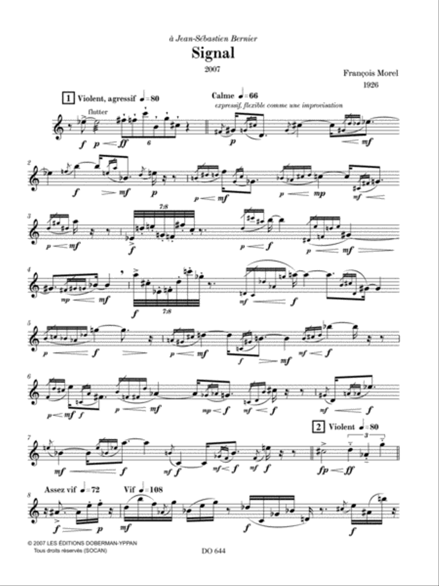Signal Flute Solo scores gallery preview page 4