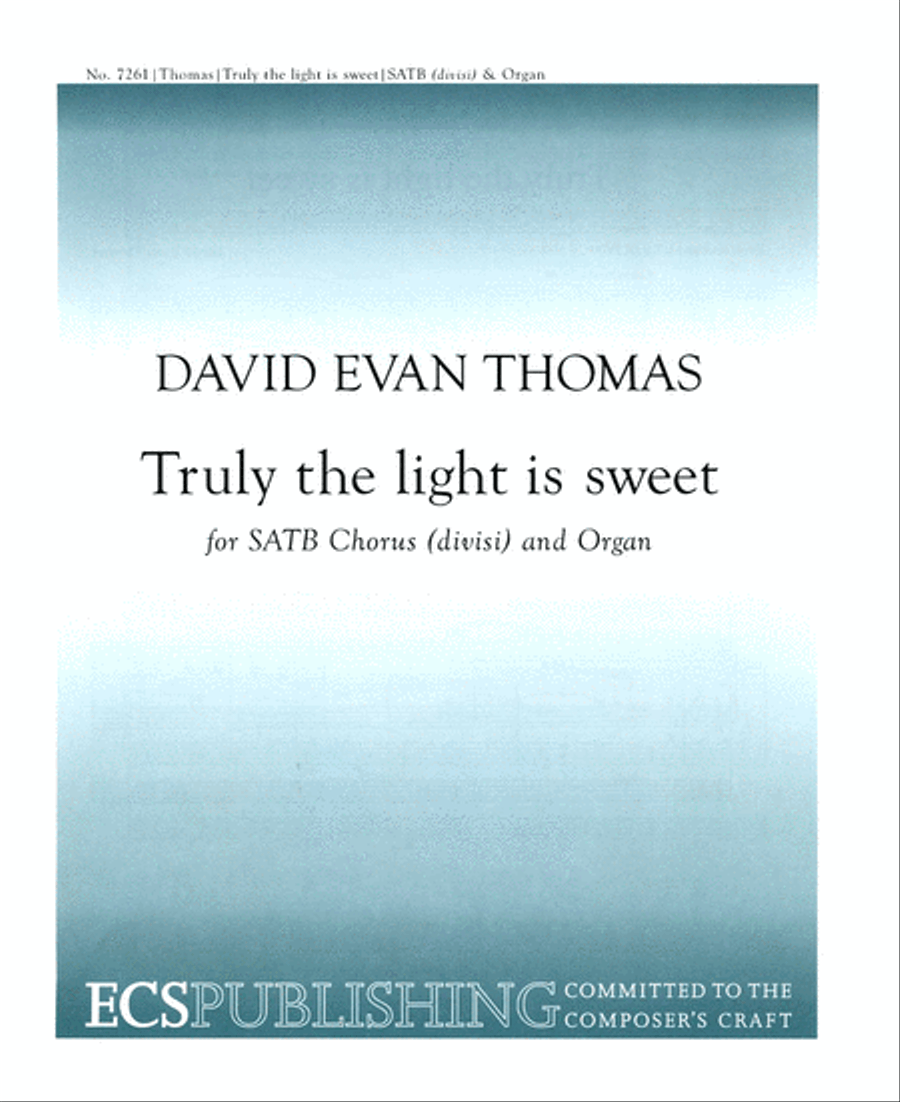Truly the Light is Sweet Divisi scores gallery preview page 1
