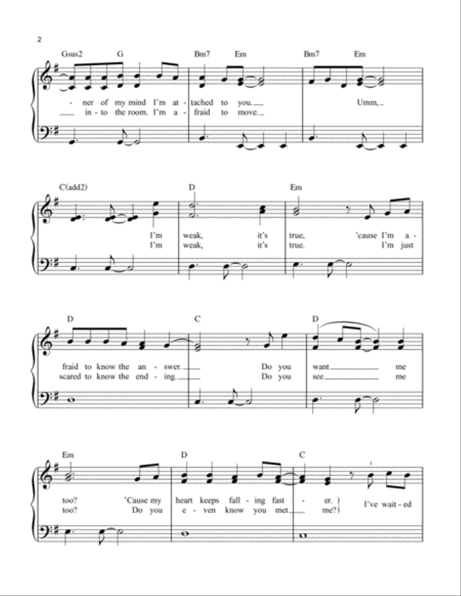 True True Easy Piano scores gallery preview page 2