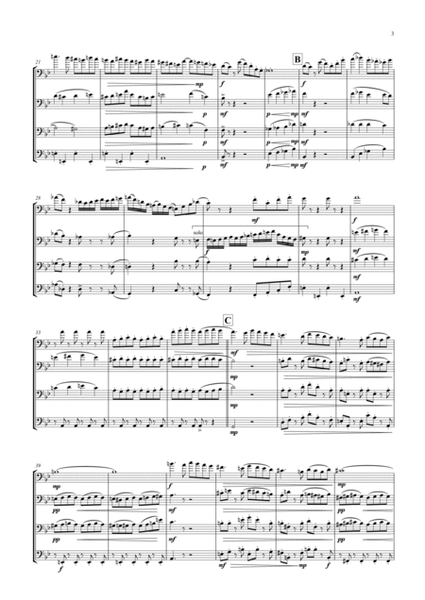 JazzTromBern for Trombone Quartet, Movement 1 image number null