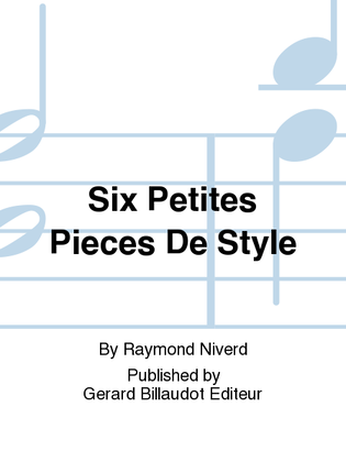 Book cover for Six Petites Pieces De Style