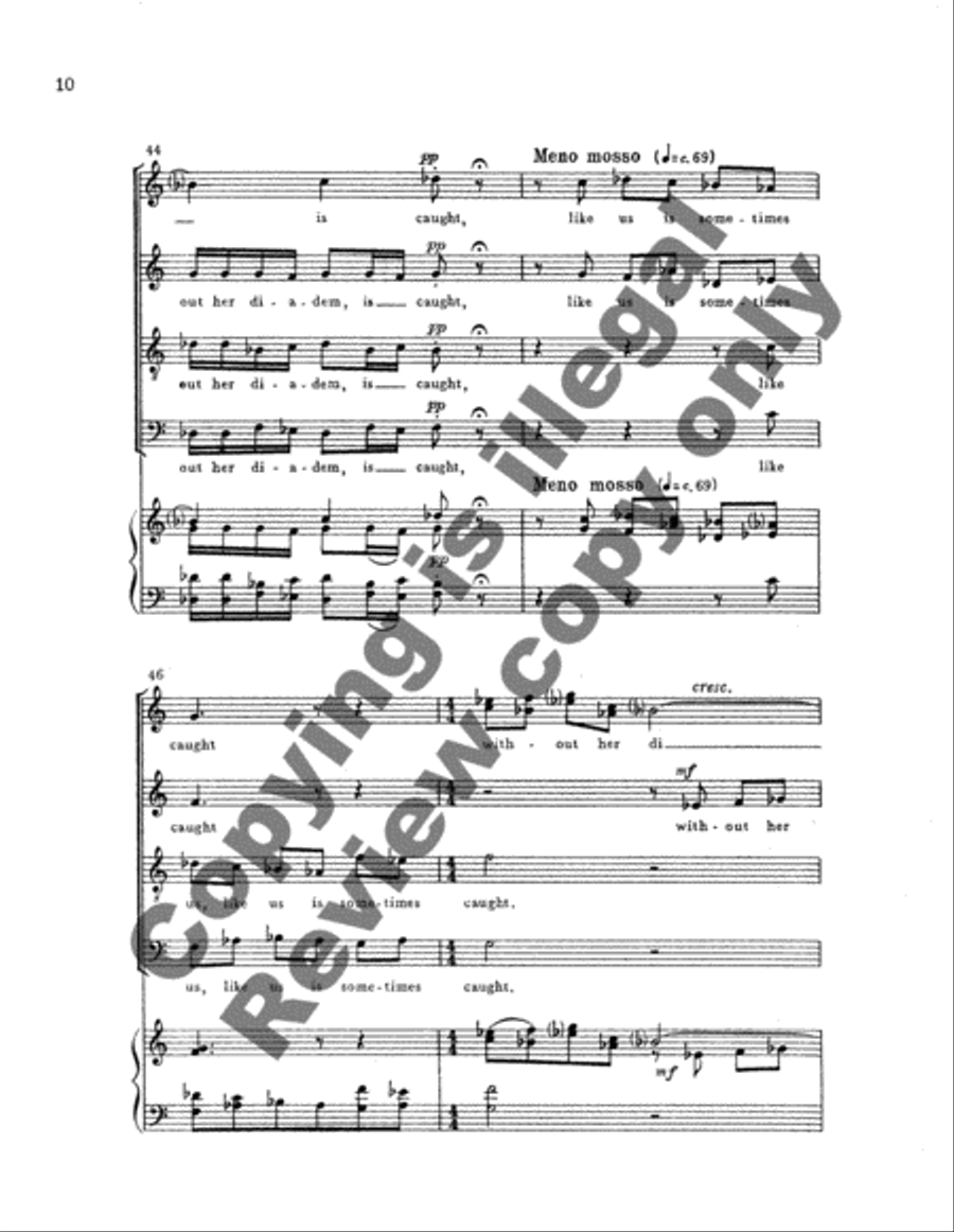 The Sky Is Low Clouds Are Mean 4-Part scores gallery preview page 8