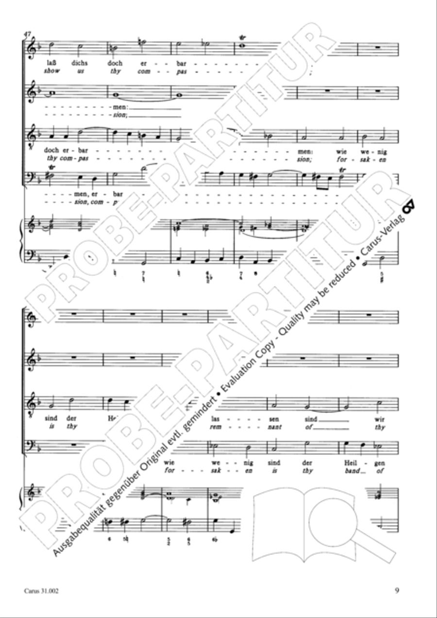 O God, from heaven look on us (Ach Gott, vom Himmel sieh darein) ATB scores gallery preview page 10