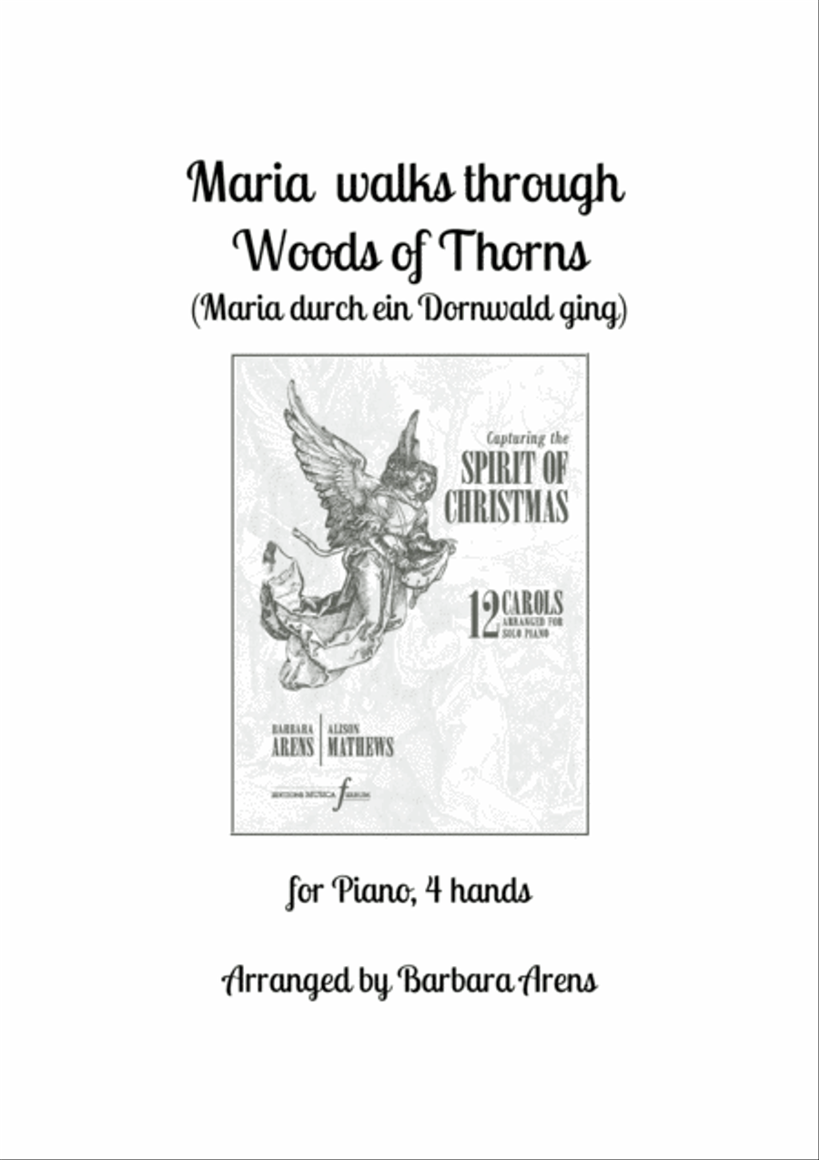 Maria walks through Woods of Thorns (Maria durch ein Dornwald ging) 1 Piano, 4-Hands scores gallery preview page 1