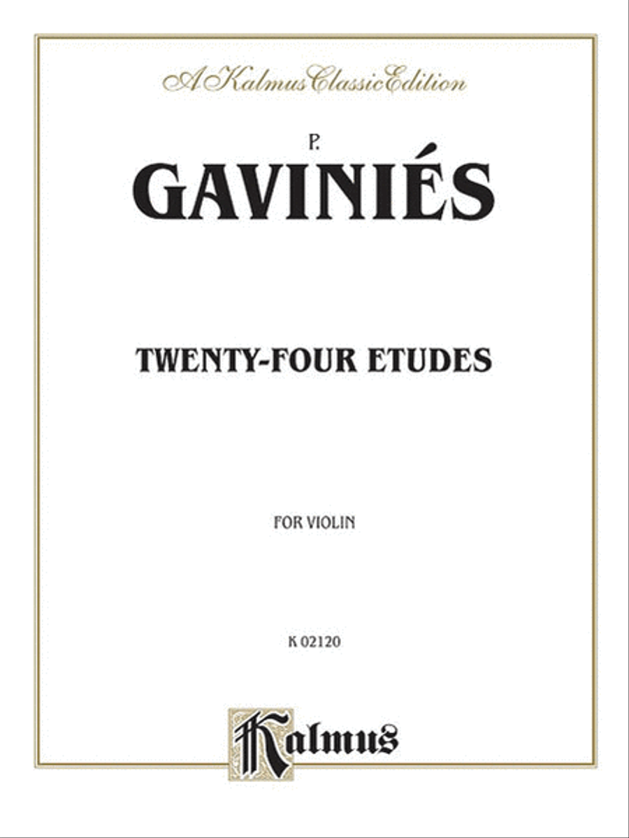 Twenty-four Etudes Twenty-four Etudes Violin Solo scores gallery preview page 1