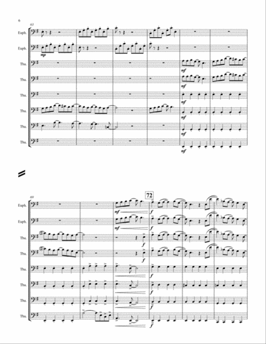 Eleanor Rigby Brass Ensemble scores gallery preview page 6