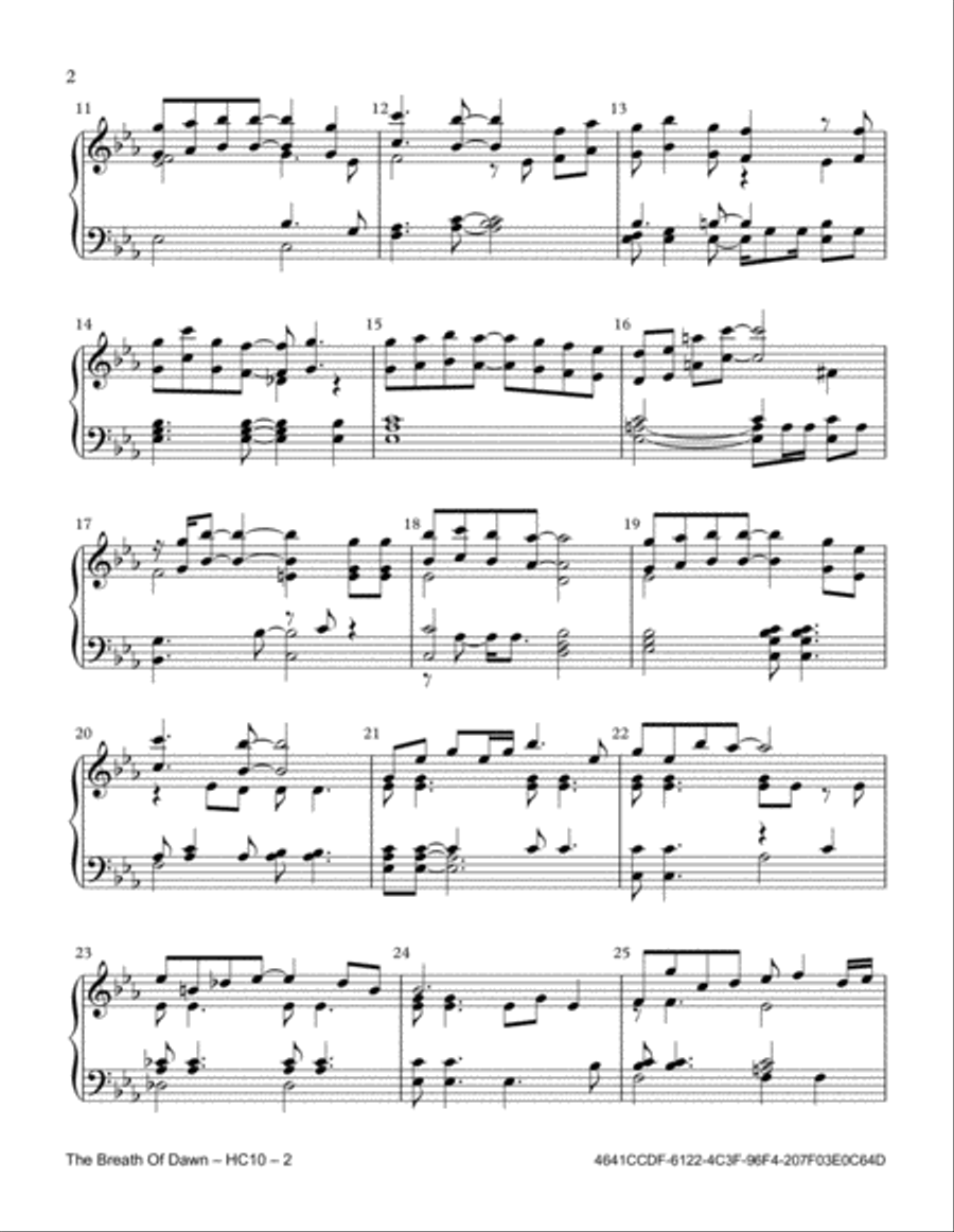 The Breath Of Dawn The Breath Of Dawn Handbell Choir scores gallery preview page 2