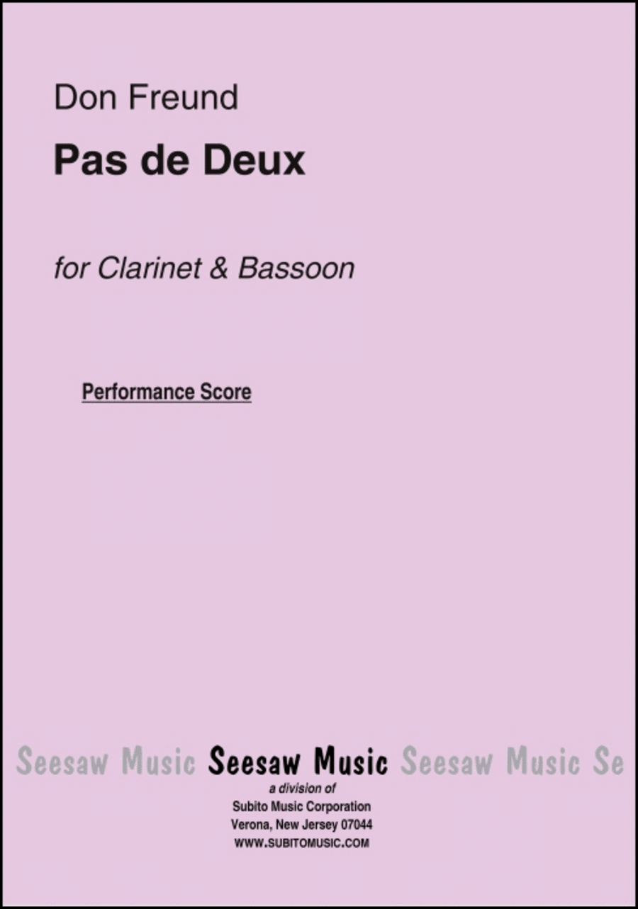 Pas de Deux Bassoon scores gallery preview page 1