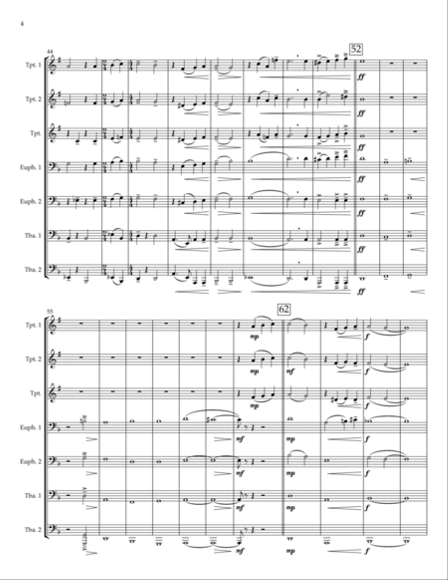 Sally's Song Sally's Song Brass Ensemble scores gallery preview page 4