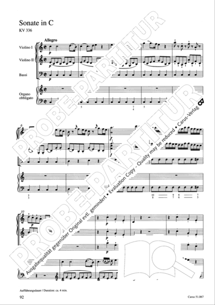 Church Sonatas Collection / Songbook scores gallery preview page 93