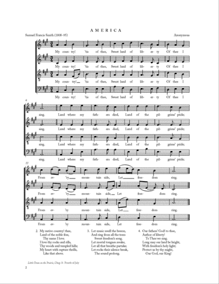 Music from Little Town on the Prairie Score scores gallery preview page 4