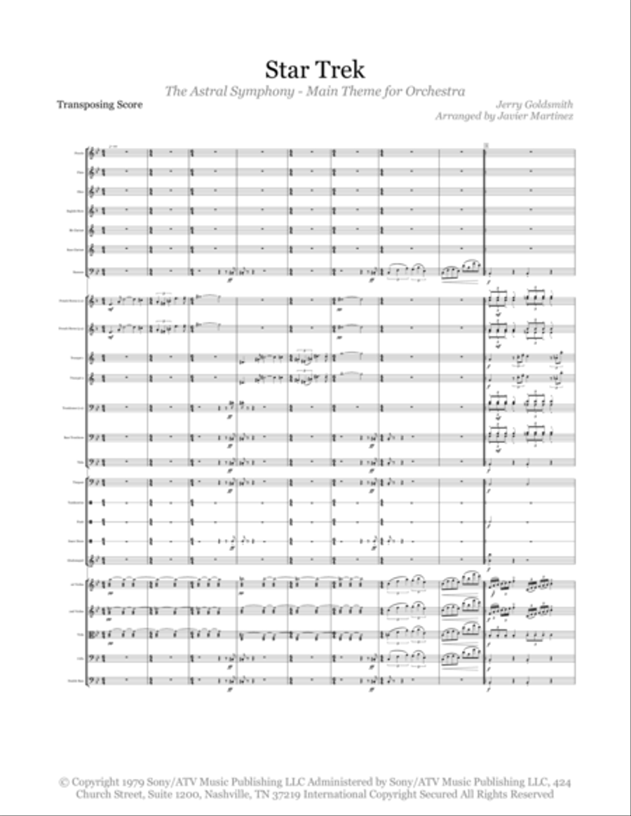 Star Trek(r) The Motion Picture Full Orchestra scores gallery preview page 3