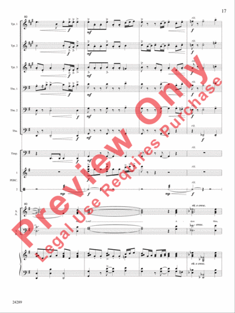 O Come, Let Us Adore Him Choir scores gallery preview page 18