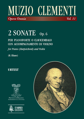 Book cover for 2 Sonatas Op. 6 for Piano (Harpsichord) and Violin