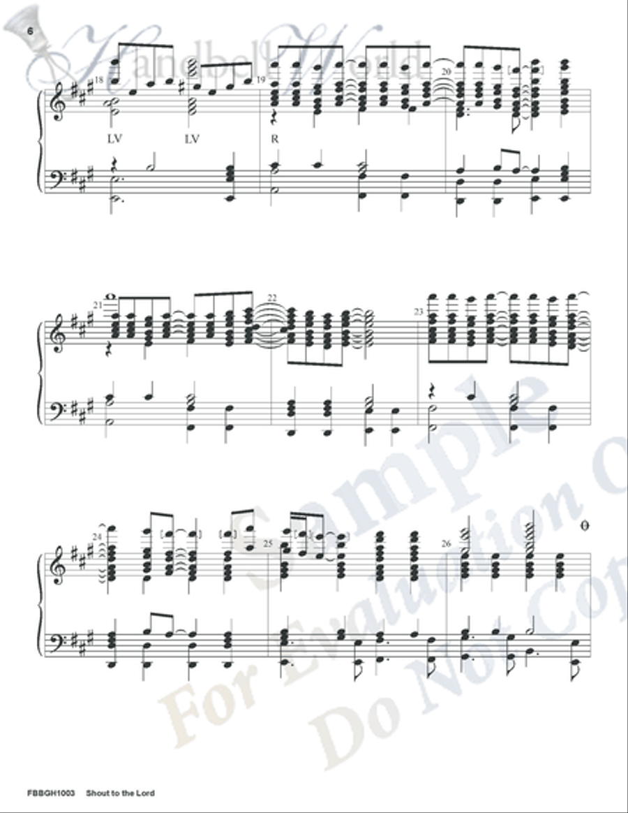 Shout to the Lord 5-Octaves scores gallery preview page 5