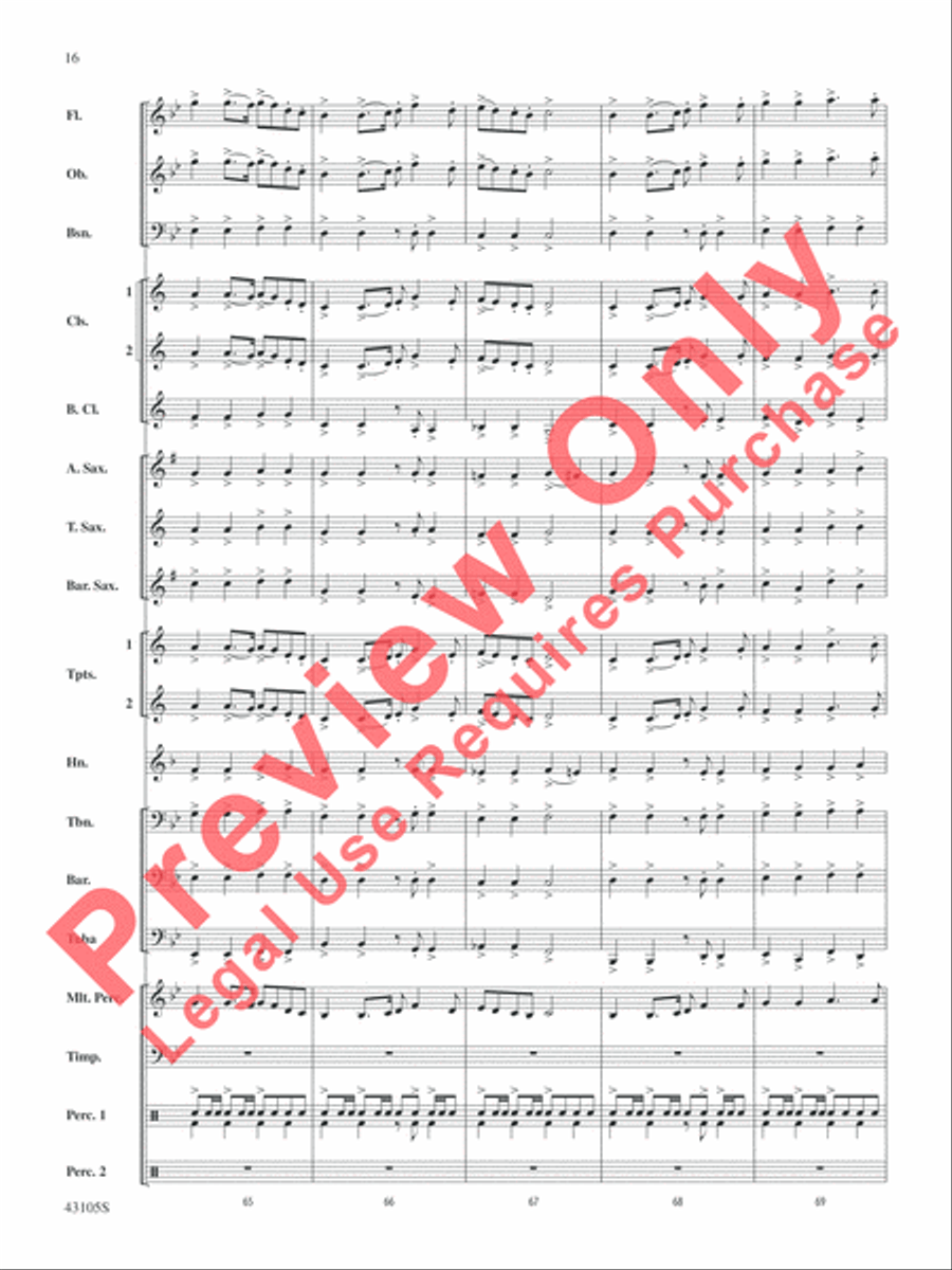 Cheyenne Cheyenne Concert Band scores gallery preview page 16