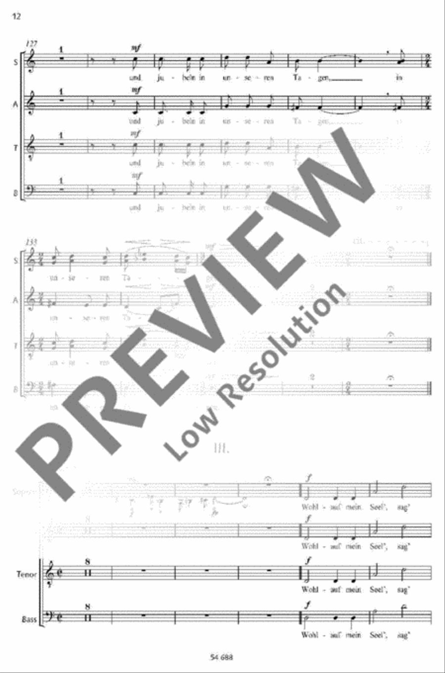 Dem König der Ewigkeit Mixed Choir scores gallery preview page 9