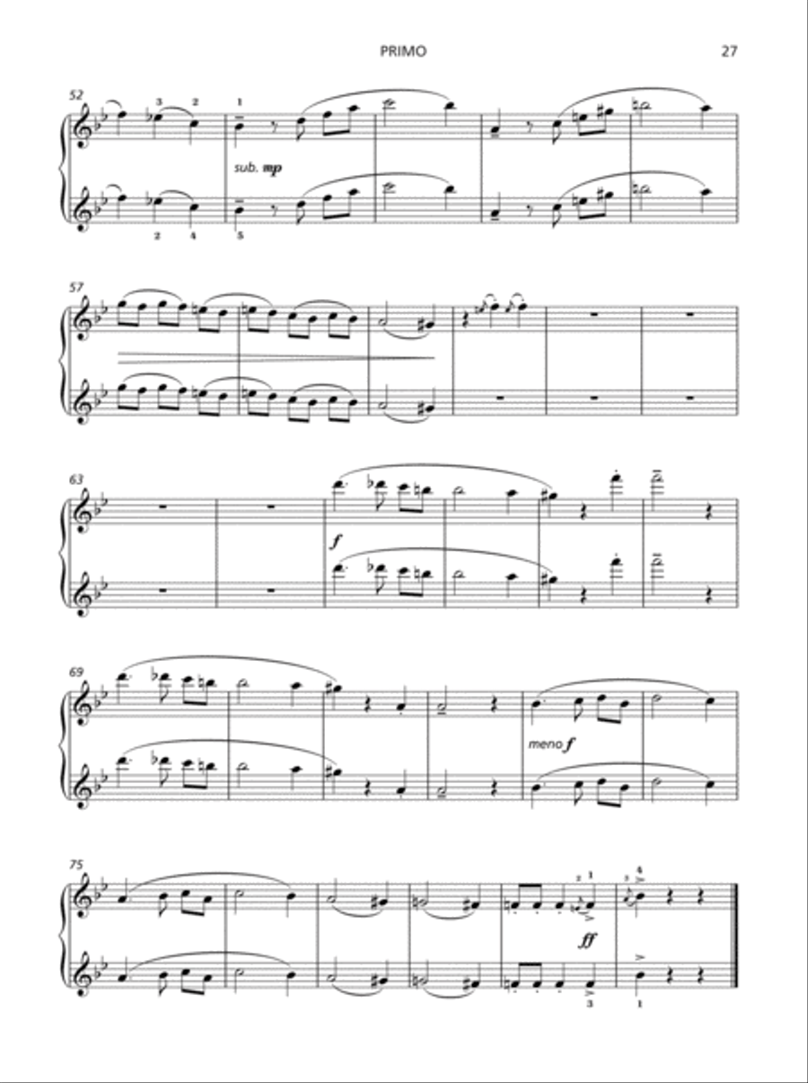 Piano Sketches Duets Book 1 Piano Duet scores gallery preview page 26