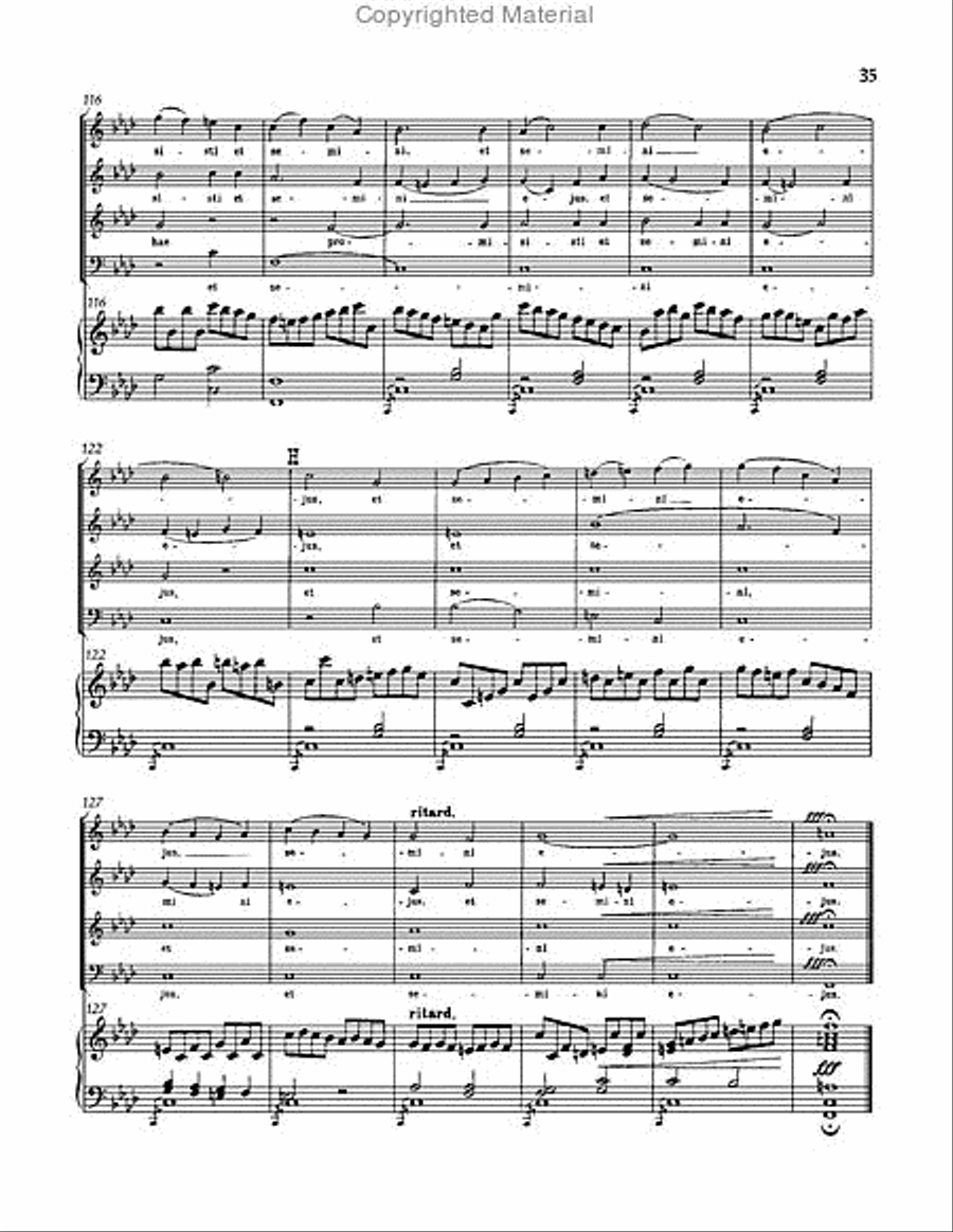 Requiem in D minor, WAB 39 Choir scores gallery preview page 35