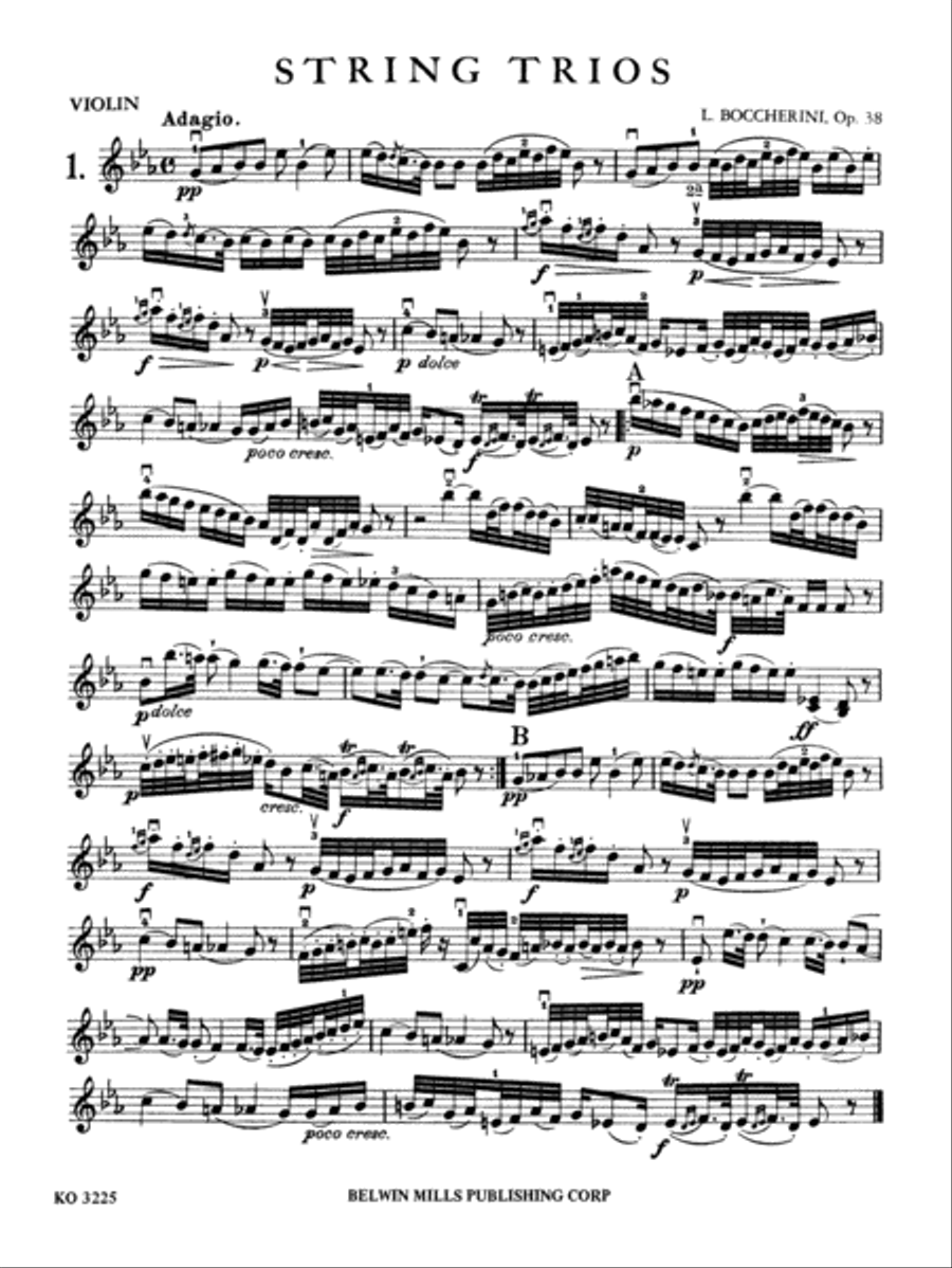 Three Trios, Op. 38 Three Trios, Op. 38 String Trio scores gallery preview page 2
