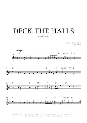 Deck The Halls (Lead Sheet) - Christmas Carol