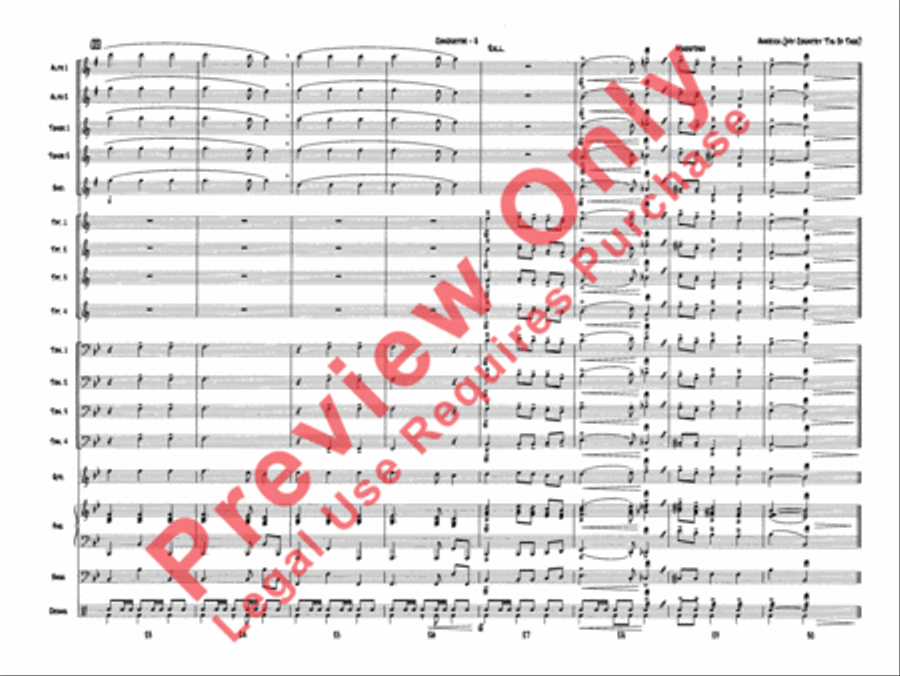 Superset #5: The Patriotic Collection (Medley) Jazz Ensemble scores gallery preview page 9