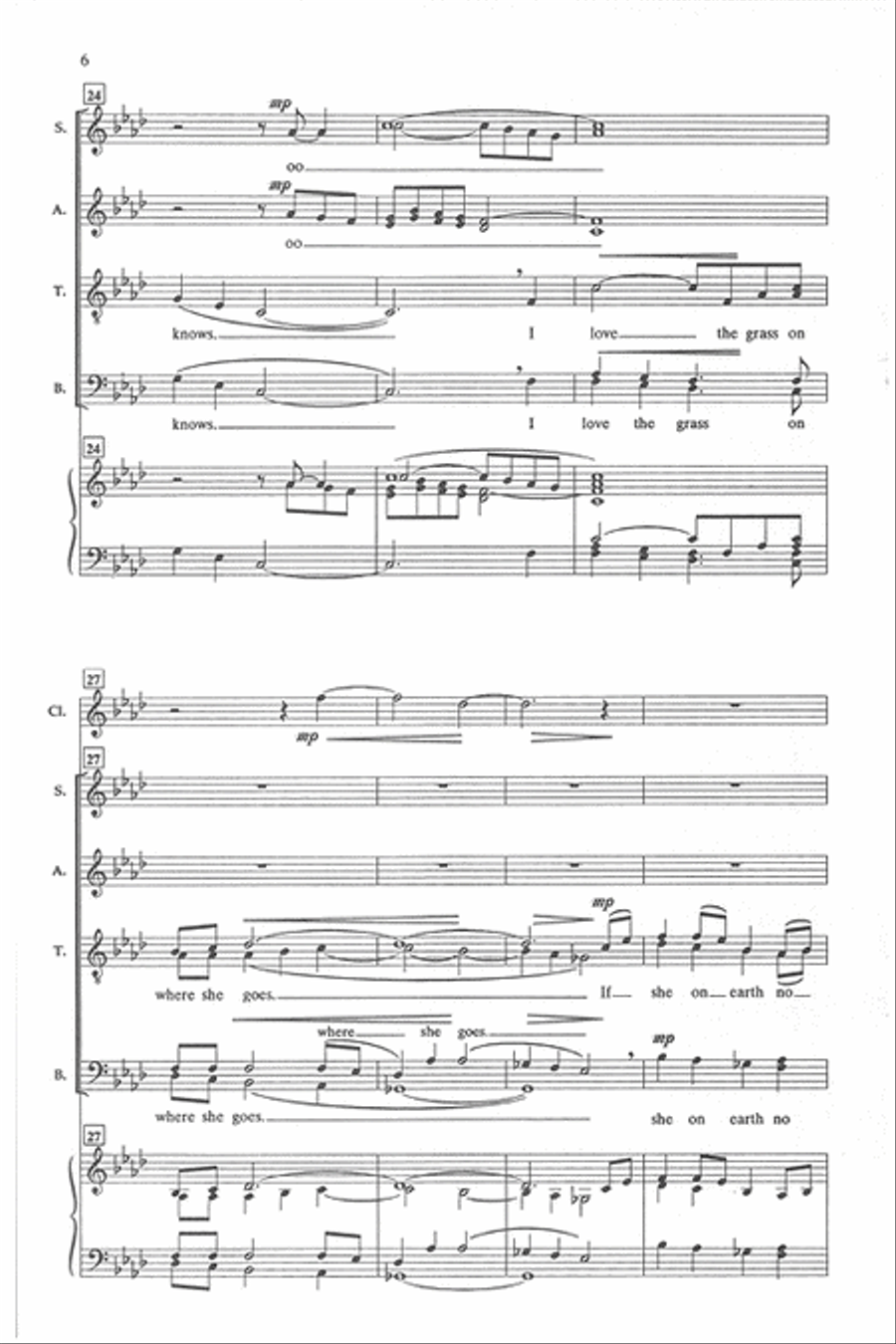 Black Is the Color of My True Love's Hair Divisi scores gallery preview page 5