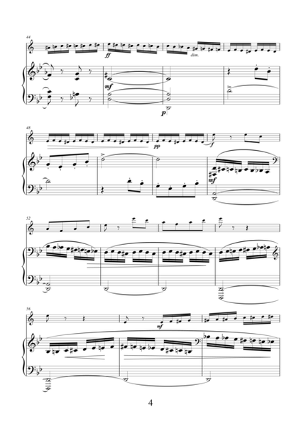 The Flight of the Bumblebee by Nikolai Rimsky-Korsakov, transcription for clarinet and piano