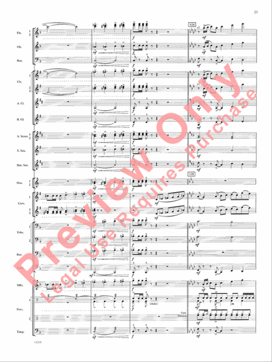 Scenes of Wonder Concert Band scores gallery preview page 22