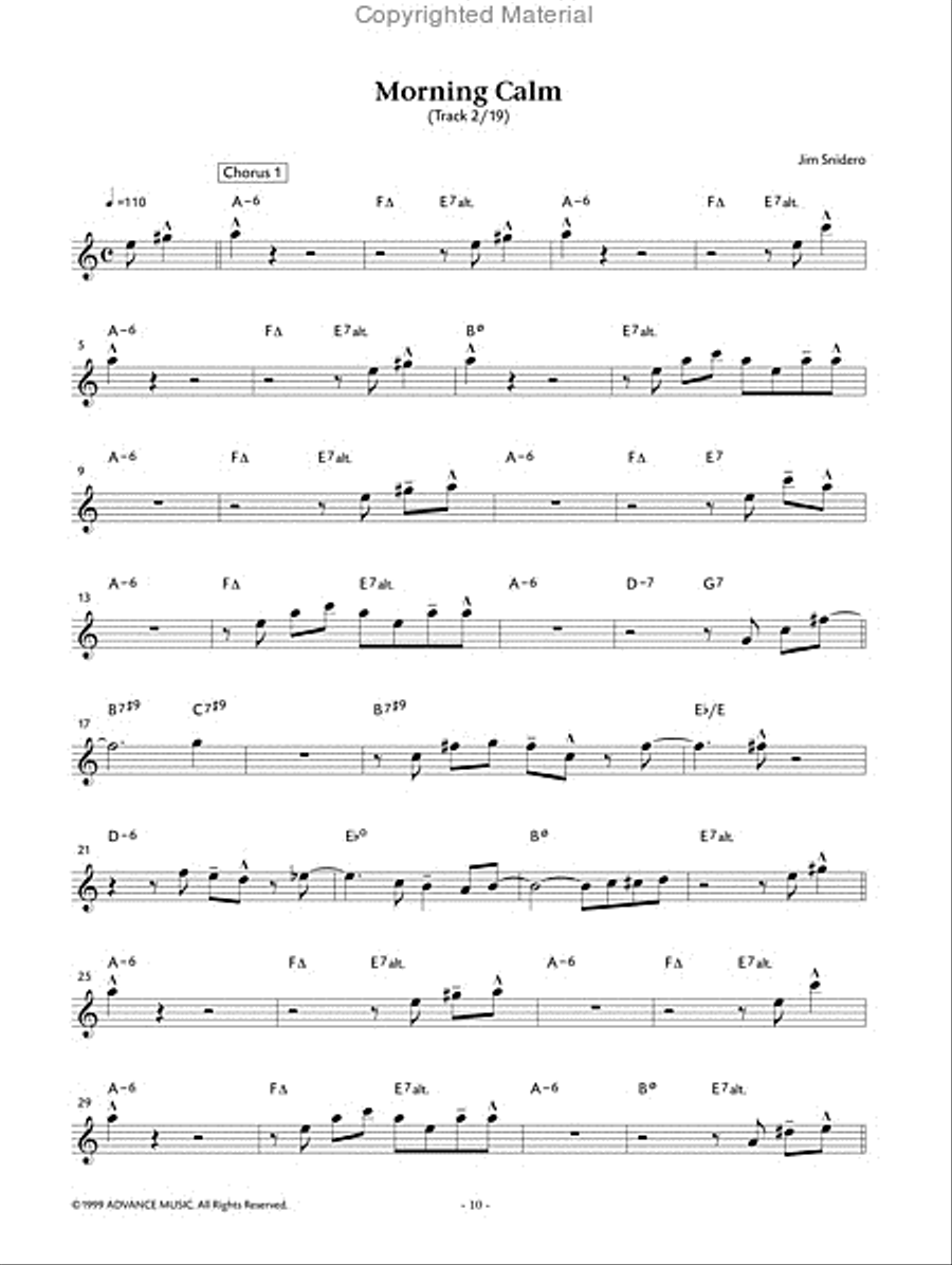 Easy Jazz Conception Alto Saxophone Alto Saxophone scores gallery preview page 3
