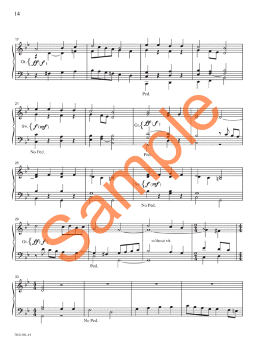 Easy Organ Library, Vol. 73 Organ Solo scores gallery preview page 10