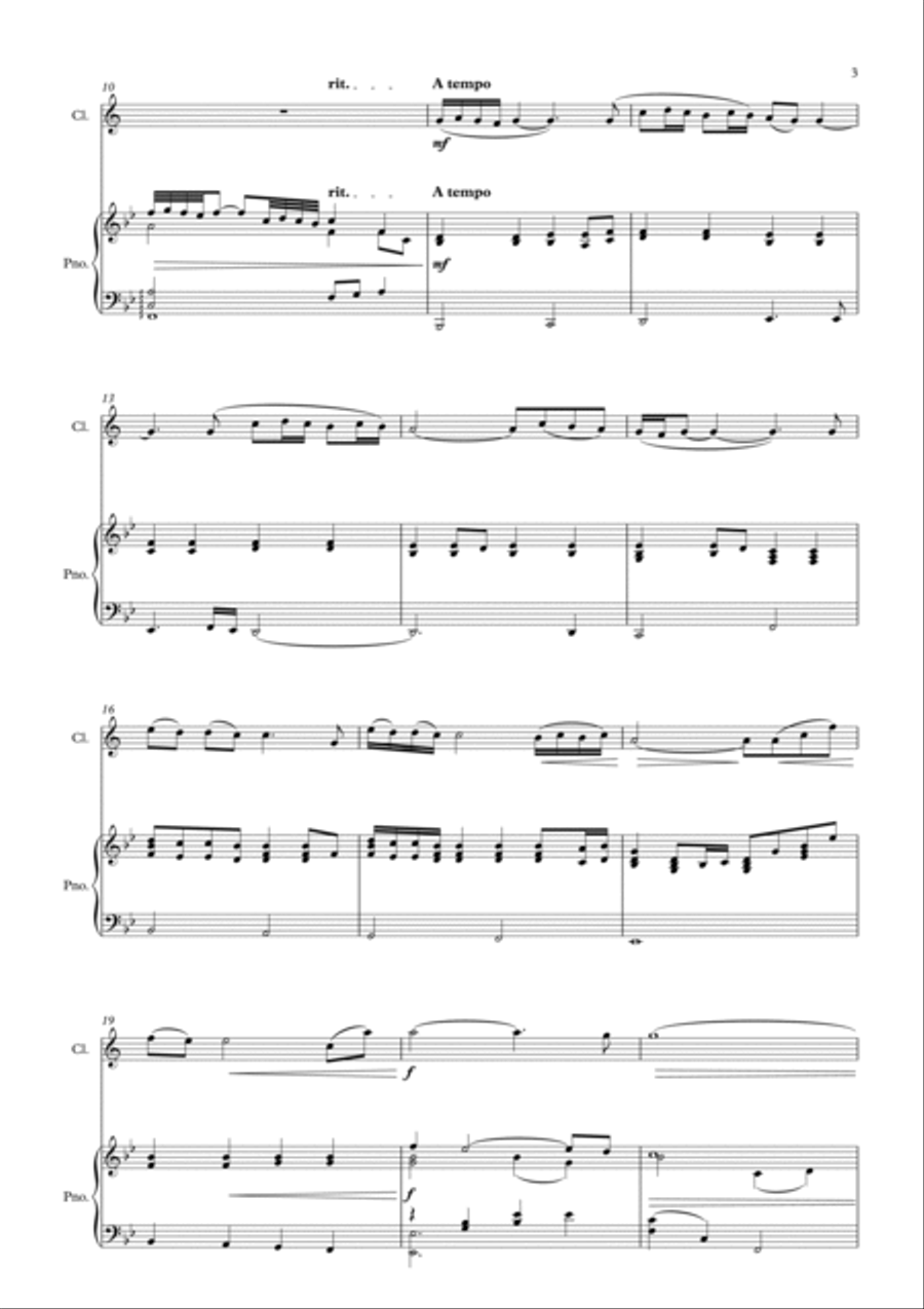 Gabriel's Oboe Clarinet Solo scores gallery preview page 4