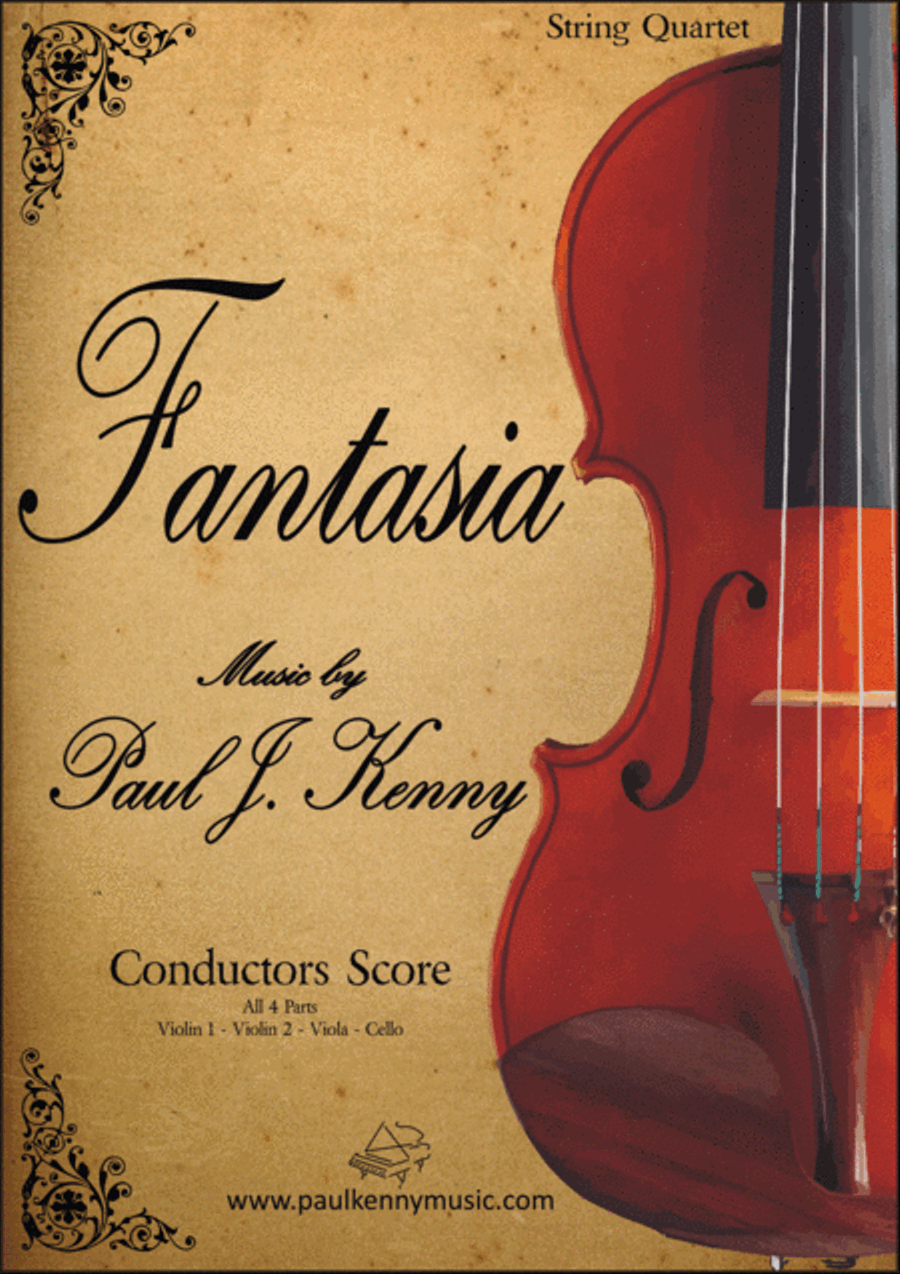 Fantasia for Strings by Paul Kenny - String Quartet / String Orchestra String Quartet scores gallery preview page 1
