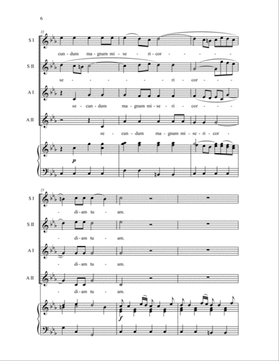 Miserere Mei Deus SSAA scores gallery preview page 12