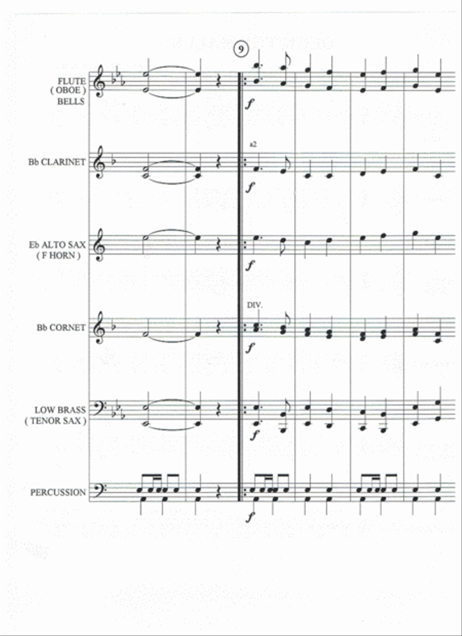 DECK THE HALLS Concert Band scores gallery preview page 3