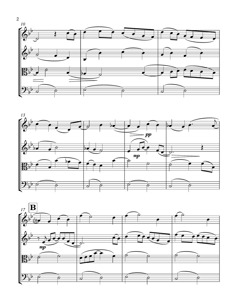 Landslide String Quartet scores gallery preview page 6