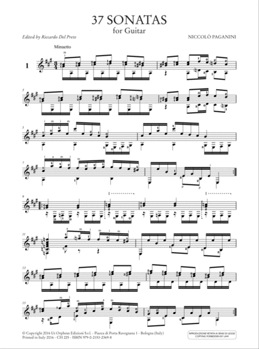 37 Sonatas for Guitar. Foreword by Angelo Gilardino Acoustic Guitar scores gallery preview page 2